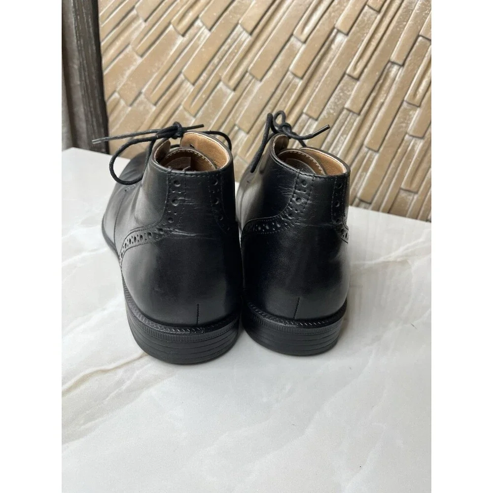 G.H Bass & Co. Flex Step Engineered Chuka Ankle Boots Men 10.5 M Leather Black